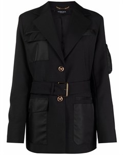 Куртка с длинными рукавами и поясом Versace