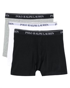 Комплект из трех боксеров с логотипом на поясе Polo ralph lauren