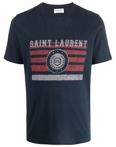 Футболка с логотипом Saint laurent