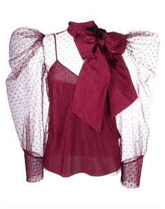 Блузка из тюля пуэн деспри Red valentino