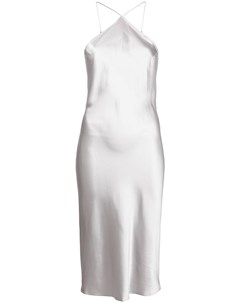 Платье миди с вырезом халтер Fleur du mal