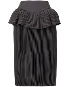 Плиссированная юбка миди с баской Shushu/tong