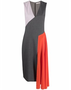 Платье асимметричного кроя в стиле колор блок Nina ricci