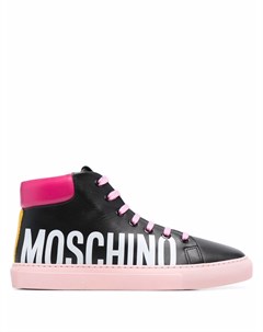 Высокие кеды с логотипом Moschino