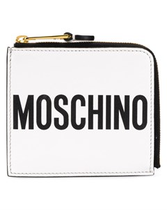 Кошелек на молнии с логотипом Moschino