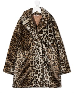 Пальто с леопардовым принтом Nº21 kids