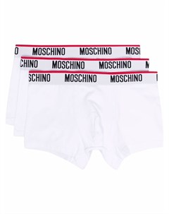 Комплект из трех боксеров с логотипом Moschino