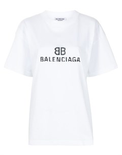 Футболка с логотипом BB Balenciaga