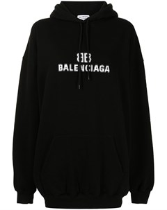 Худи с логотипом BB Balenciaga