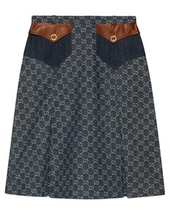 Джинсовая юбка из органического денима Gucci