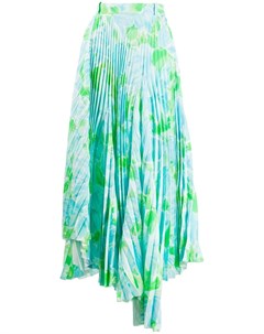 Плиссированная юбка Dynasty с цветочным принтом Balenciaga