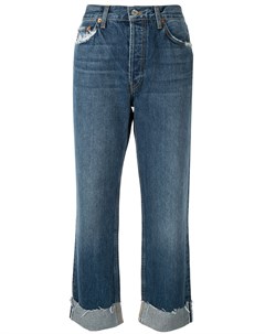 Прямые джинсы с подворотами Re/done