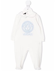 Пижама с вышитым логотипом Versace kids