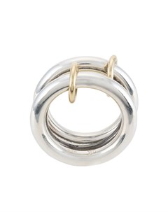 Кольцо Libra из желтого золота и серебра с бриллиантом Spinelli kilcollin