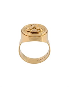 Кольцо печатка Protection из желтого золота с бриллиантами Foundrae