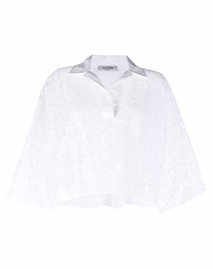 Укороченная кружевная блузка Valentino