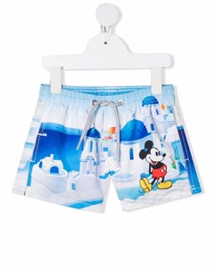 Плавки шорты с принтом Mickey Mouse Mc2 saint barth kids