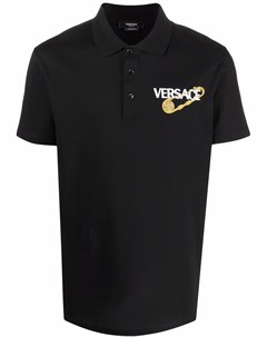 Рубашка поло с логотипом Safety Pin Versace