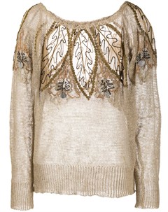 Блузка 1980 х годов с цветочной вышивкой A.n.g.e.l.o. vintage cult