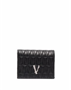 Стеганый кошелек с логотипом Versace
