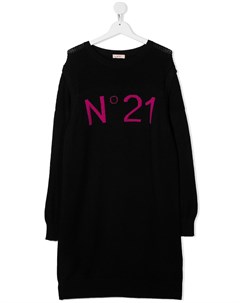 Трикотажное платье с логотипом Nº21 kids