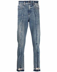 Узкие джинсы с бахромой Val kristopher