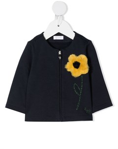 Куртка на молнии с цветочной аппликацией Il gufo