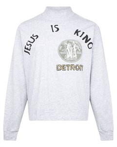 Футболка Jesus Is King Detroit с длинными рукавами Kanye west
