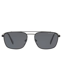 Затемненные солнцезащитные очки авиаторы Prada eyewear