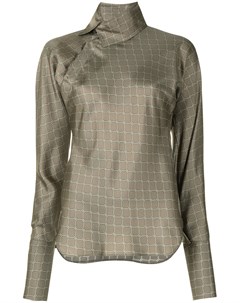 Рубашка Bias с геометричным принтом Shanghai tang