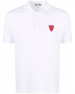 Рубашка поло с нашивкой логотипом Comme des garçons play