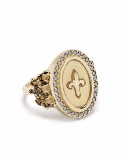 Перстень Fleur de Lys из желтого золота с сапфирами Feidt paris