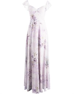 Длинное платье с цветочным принтом Marchesa notte bridesmaids