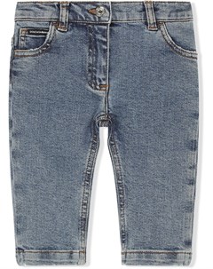Прямые джинсы с пятью карманами Dolce & gabbana kids