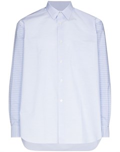 Полосатая рубашка на пуговицах со вставками Comme des garcons shirt
