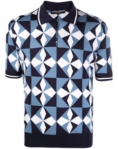Рубашка поло с геометричным узором Dolce&gabbana