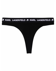 Трусы стринги с логотипом на поясе Karl lagerfeld