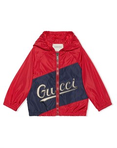 Куртка с капюшоном и логотипом Gucci kids
