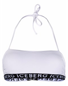 Лиф бикини с вырезом халтер и логотипом Iceberg
