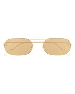 Солнцезащитные очки в овальной оправе Cartier eyewear