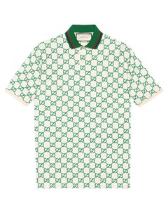 Рубашка поло с вышитым логотипом GG Gucci