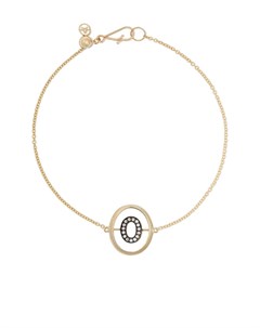 Золотой браслет с инициалом M и бриллиантами Annoushka
