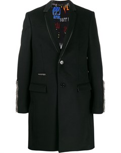 Однобортное пальто с заклепками Philipp plein