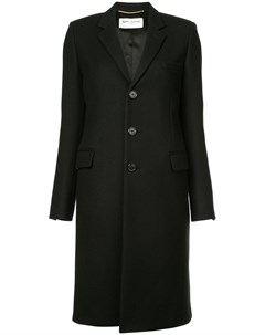 Однобортное приталенное пальто Saint laurent