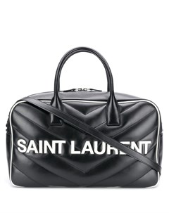 Стеганая дорожная сумка с логотипом Saint laurent