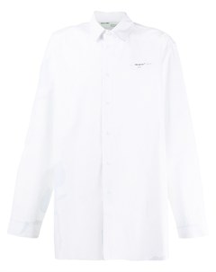 Полосатая рубашка оверсайз с вышивкой Off-white