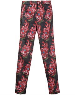 Укороченные брюки с цветочным принтом John richmond