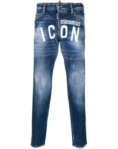 Зауженные джинсы Icon с логотипом Dsquared2