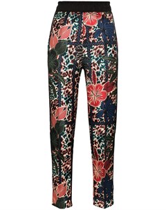 Укороченные брюки с цветочным принтом Moncler