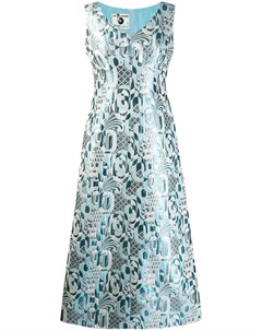 Жаккардовое платье 1970 х годов с геометричным принтом A.n.g.e.l.o. vintage cult